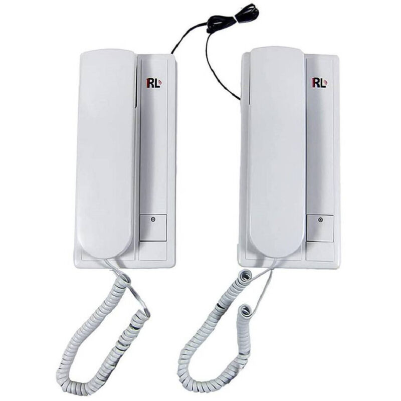 foto del prodotto citofono rl 209 interfono a parete con 2 cornette casa ufficio abitazione cw594 trade shop traesio