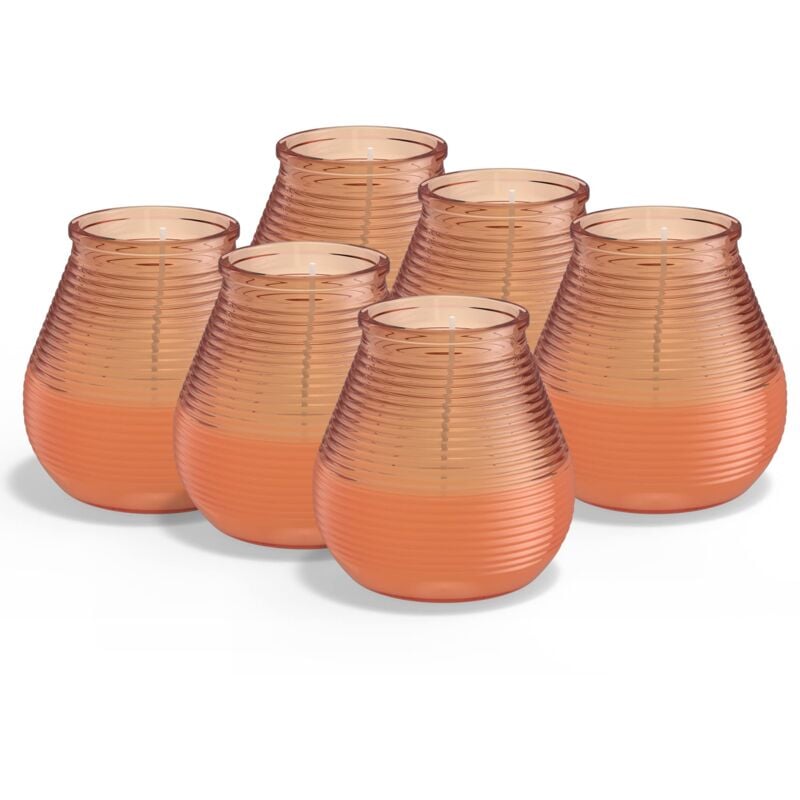 foto del prodotto citronella candela patio outdoor profumata corallo 40 ore di bruciatura confezione 6 bolsius
