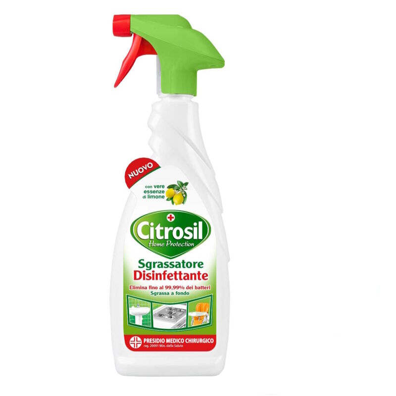 foto del prodotto citrosil super sgrassante sgrassatore disinfettante al limone 625ml spray vegeta