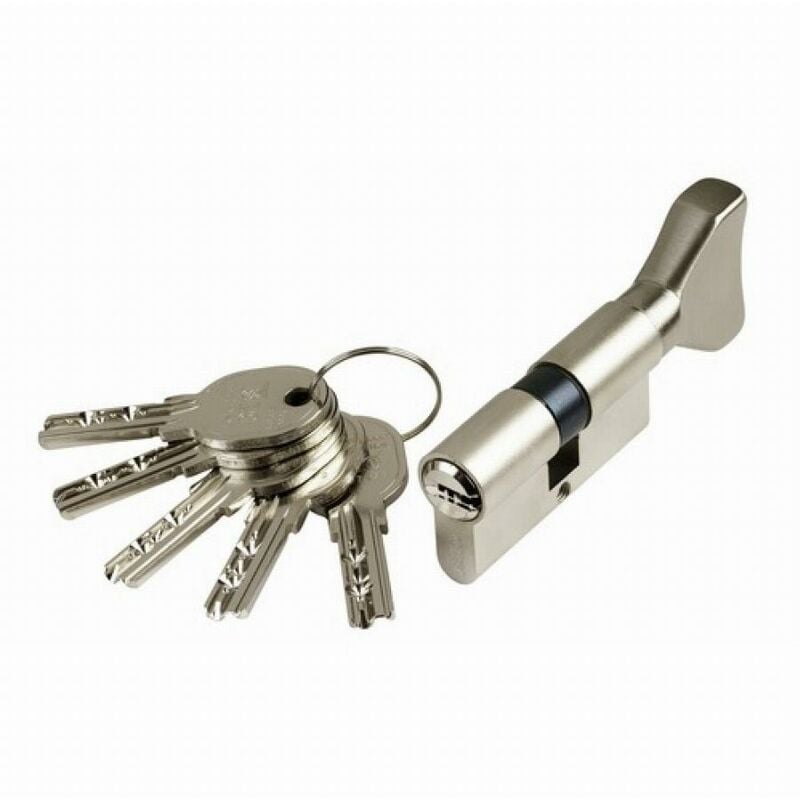 foto del prodotto city cilindro cavers iseo isr6 manopola variegata nichelata 30b x 60 mm