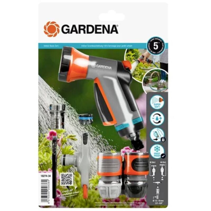 foto del prodotto citygardening 18274 20 lancia a doccia per giardino con kit di collegamento gardena
