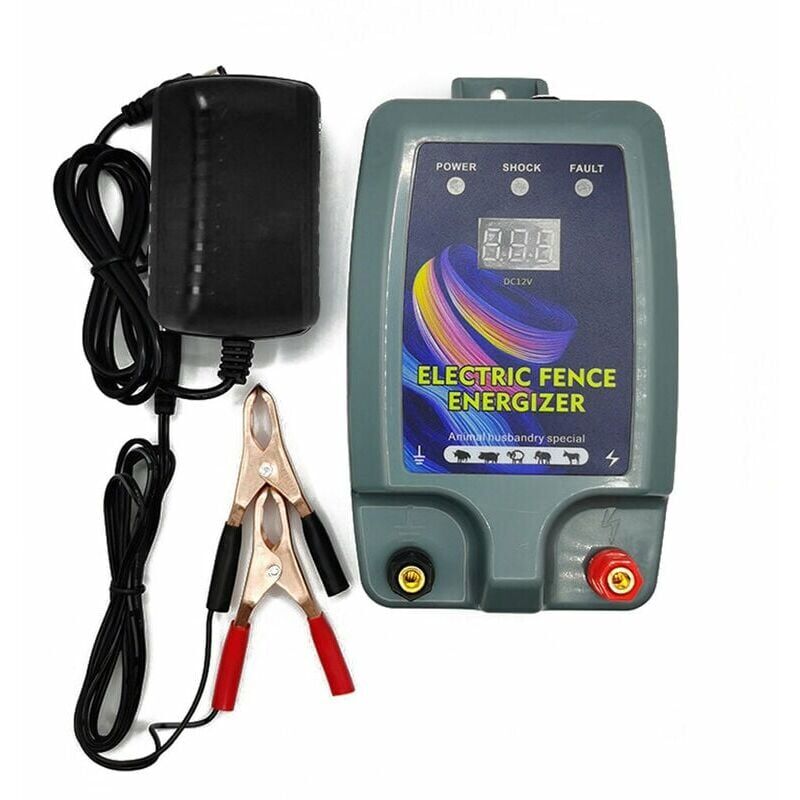 foto del prodotto cl ture lectrique haute puissance pour b tail et animaux lectrificateur de cl ture avec 3 modes d alimentation pour l levage de volailles rtgpt