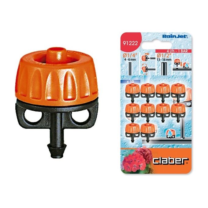 foto del prodotto claber goccia gocciolatore autocomp. pz 10 91222