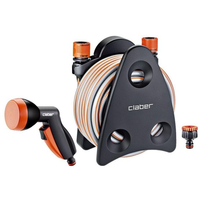foto del prodotto claber kit avvolgitubo irrigazione giardino mini set garden tubo 10 mt acces