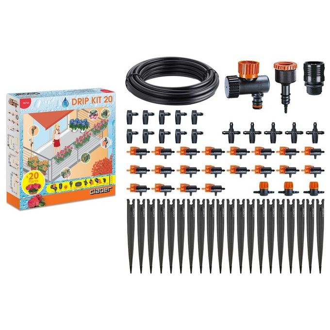 foto del prodotto claber kit irrigazione micro 90764 20 vasi