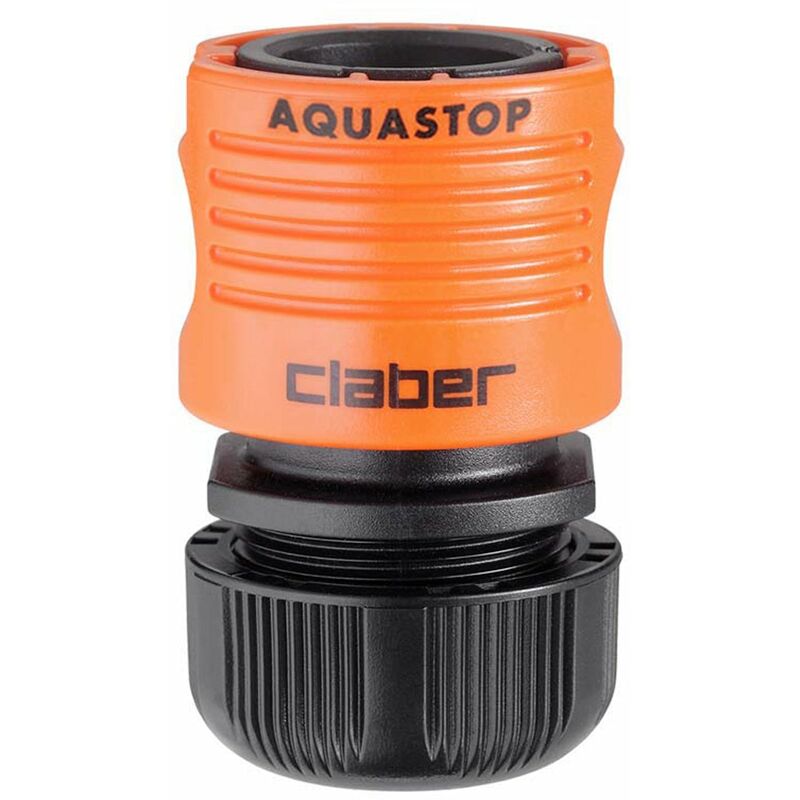 foto del prodotto claber raccordo automatico rapido aquastop con stringitubo per irrigazione e giardinaggio 3 4 