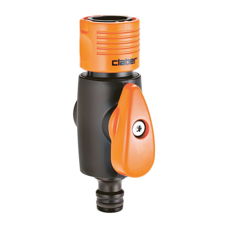 foto del prodotto claber raccordo rapido con rubinetto m f in blister 8601