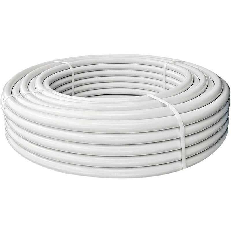 foto del prodotto claber tubo collettore 25 m white, in pe flessibile bianco da 1 2 13 16 mm per irrigazione a goccia