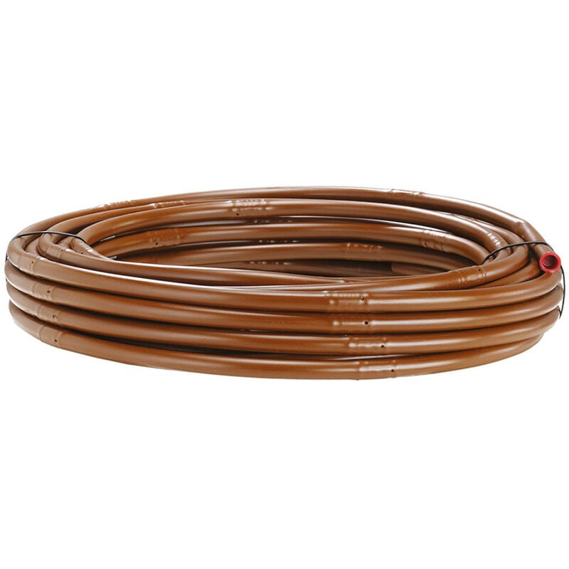 foto del prodotto claber tubo gocciolante 25 m brown, ala gocciolante marrone da 1 2 13 16 mm per irrigazione a goccia