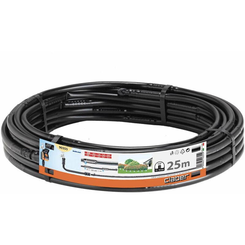 foto del prodotto claber tubo per irrigazione a goccia 25 mt. 90355