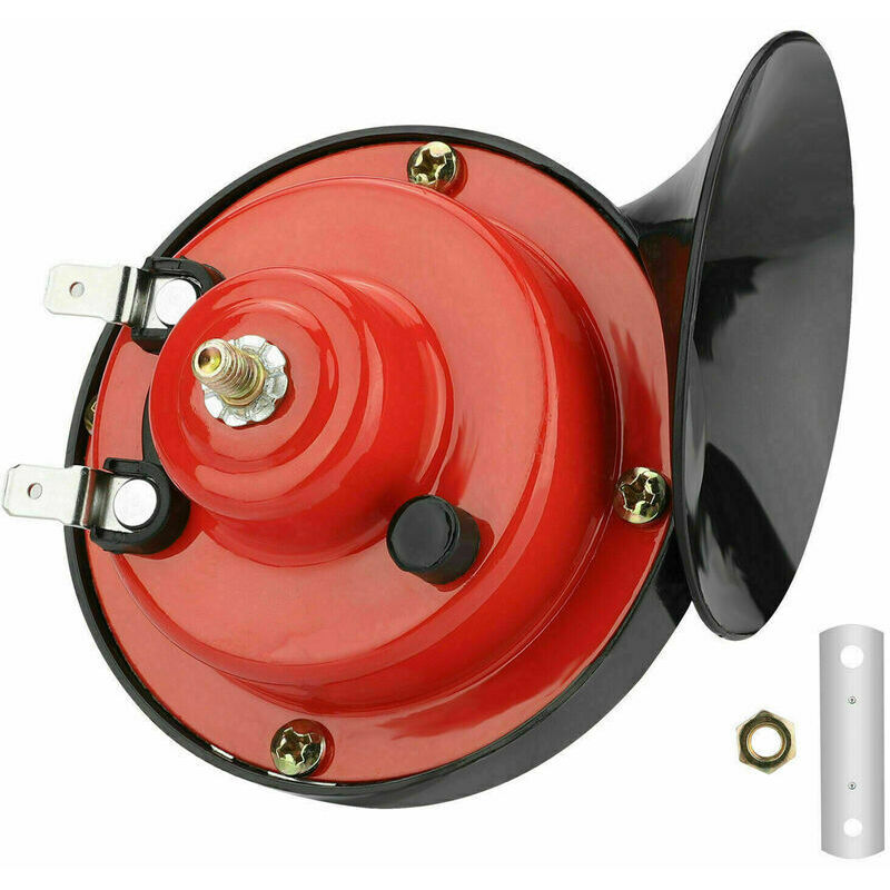 foto del prodotto clacson da treno 12v 300db impermeabile per moto camion treno barca auto suv barca rosso altra parte di ricambio per auto