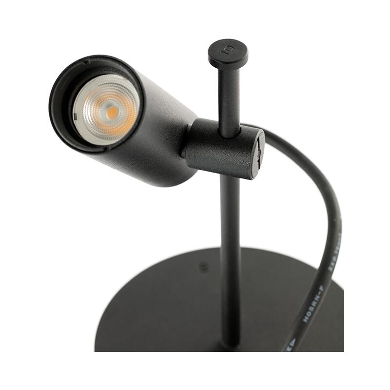 foto del prodotto clap faretto da parete soffitto nero 6w 3000k 38 clap