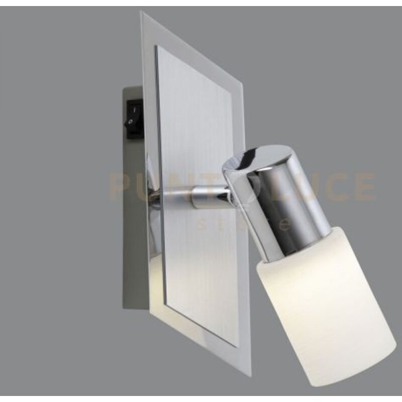 foto del prodotto clapton base spot led 4,3w 1x 430lm, 3000k alluminio 14x8cm