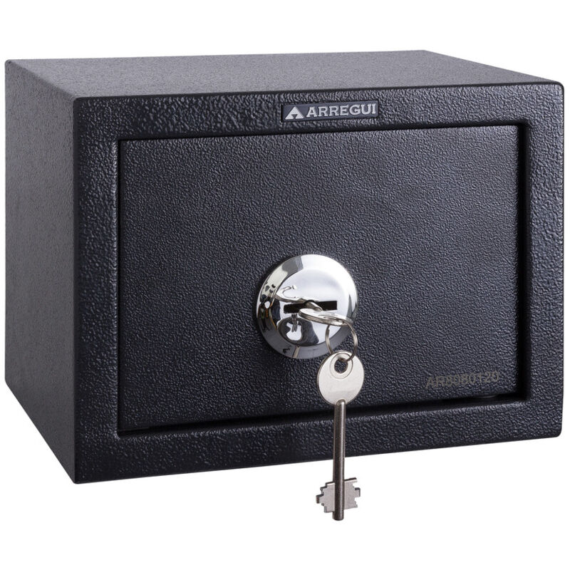 foto del prodotto class t17k cassaforte in acciaio con serratura a chiave, cassaforte a mobile per abitazioni, facile da usare e installare, 17 x 23 x 17 cm, 4 l