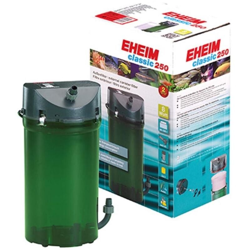 foto del prodotto classic 250 filtro esterno 2213010 consumo 8 watt portata 440 l h per acquari fino a 250 litri eheim