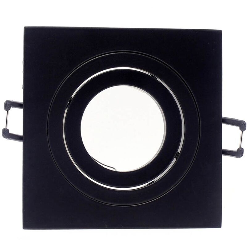 foto del prodotto classic da incasso quadrato orientabile gu10, nero, 9.3 x 9.3 x 2.5 cm wonderlamp