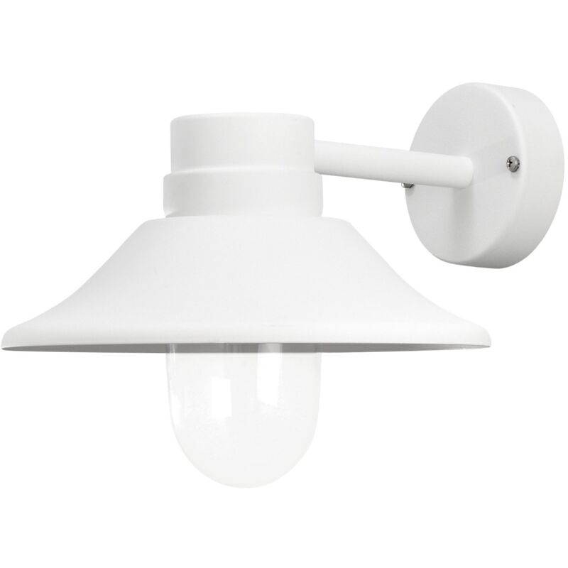 foto del prodotto classic metallo vga lampada da parete, led ad alta potenza in alluminio laccato, bianco konstsmide