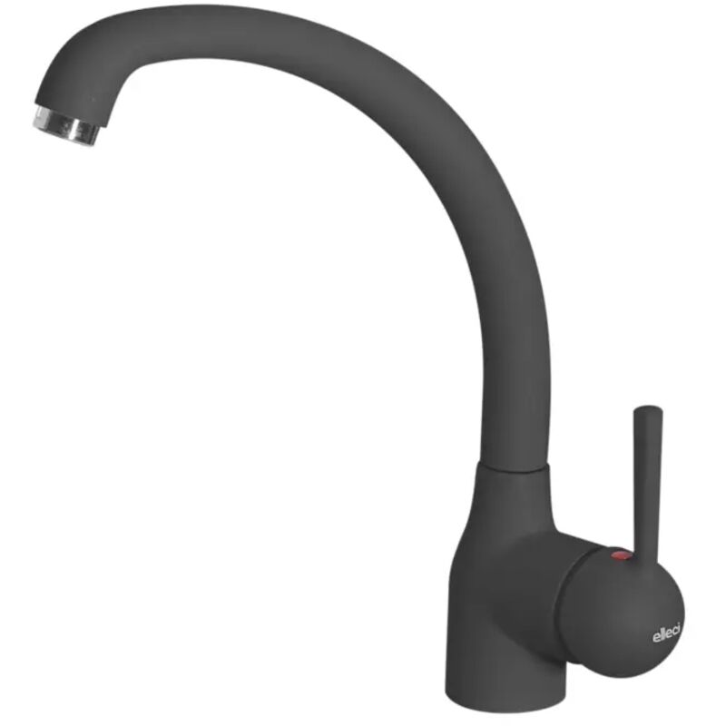 foto del prodotto classic po. colore del prodotto antracite, materiale del rubinetto granitek, controllo del flusso d'acqua leva sanitaria. altezza max 29 cm