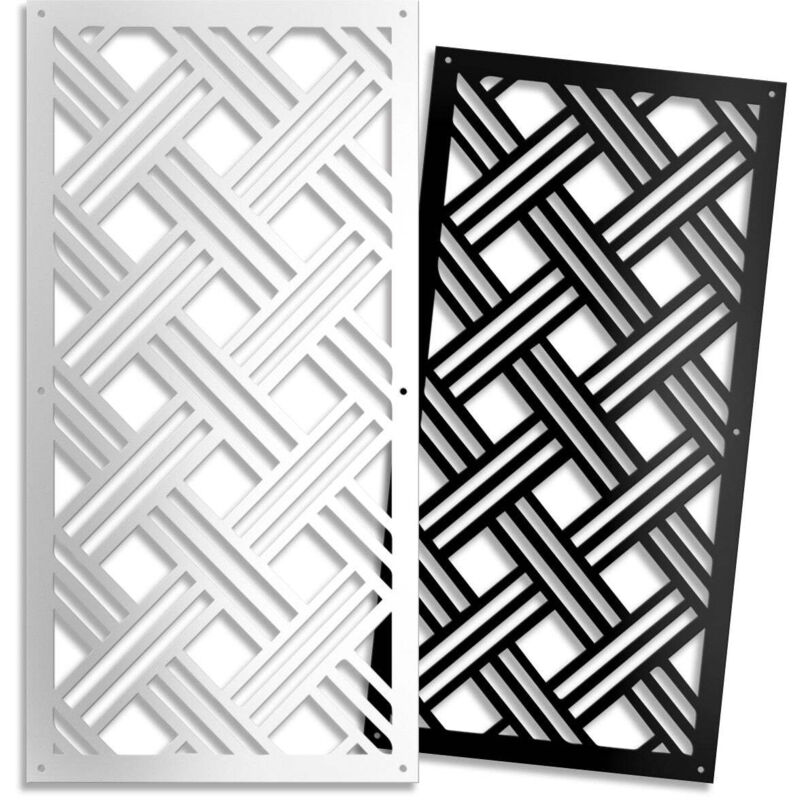 foto del prodotto classical d pannello in pvc traforato spessore 10mm misura 50x150 cm colore bianco