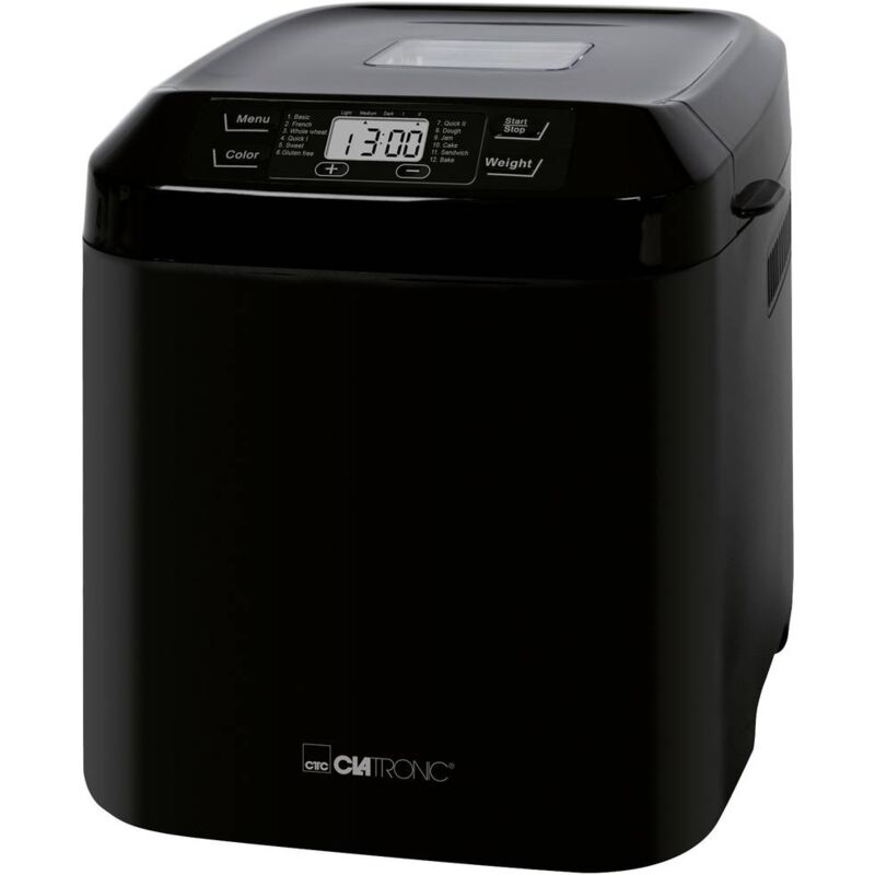 foto del prodotto clatronic bba 3774 macchina del pane funzione timer 3 l nero