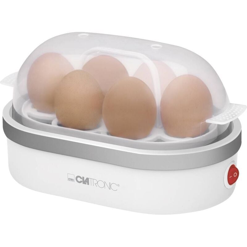 foto del prodotto clatronic ek3497 cuociuova con pungiuovo, con misurino bianco