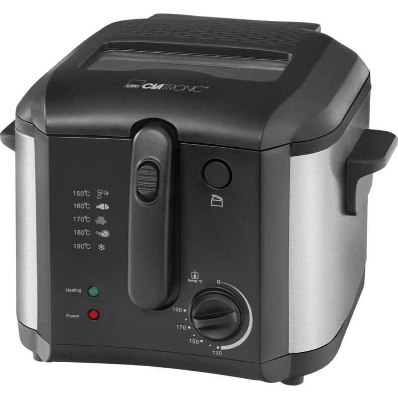 foto del prodotto clatronic fr 3649 friggitrice 2.5 l 1600 w nero