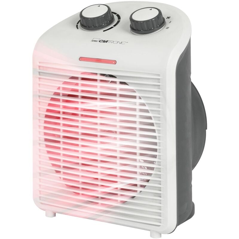 foto del prodotto clatronic hl 3761 termoventilatore portatile e compatto, 2 livelli di riscaldamento 1000 2000 w , modalit freddo ventilatore , manico stabile,