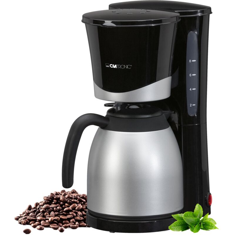 foto del prodotto clatronic ka 3327 macchina da caff con filtro da 8 a 10 tazze, con caraffa termica, sistema antigoccia e spegnimento automatico, inserto filtro