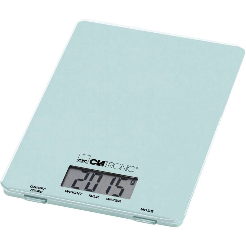 foto del prodotto clatronic kw 3626 lcd bilancia da cucina digitale portata max. 5 kg menta, verde 220 x 150 x 16