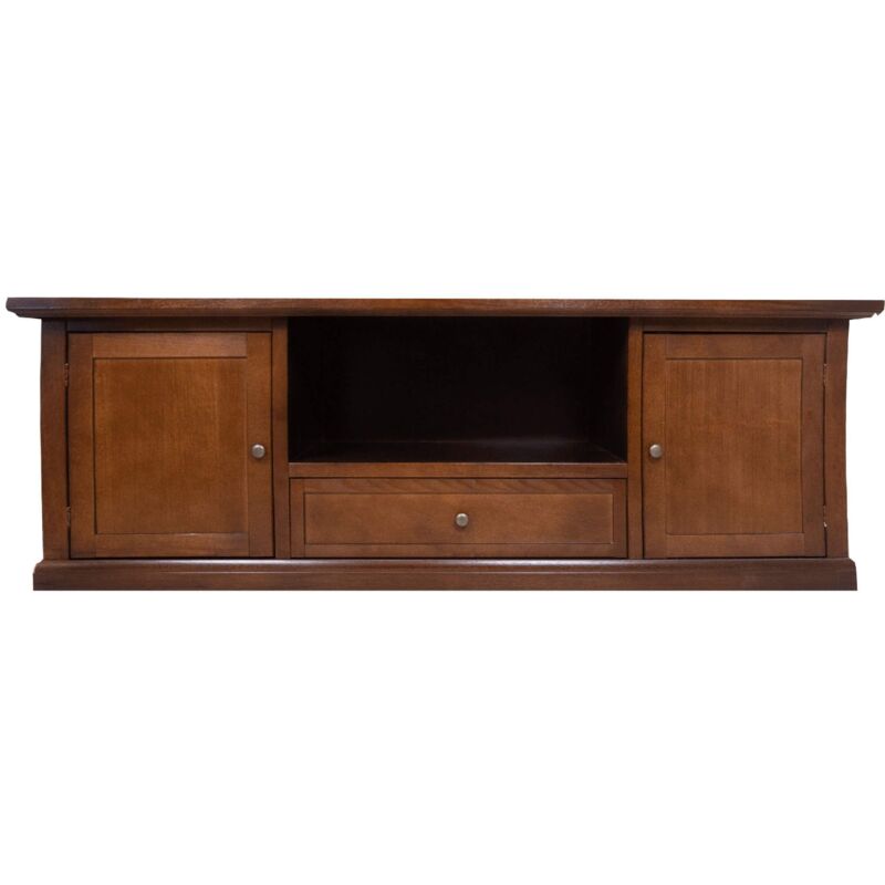 foto del prodotto clayton mobile porta tv in legno massello cm 45 x 160 x 56 h