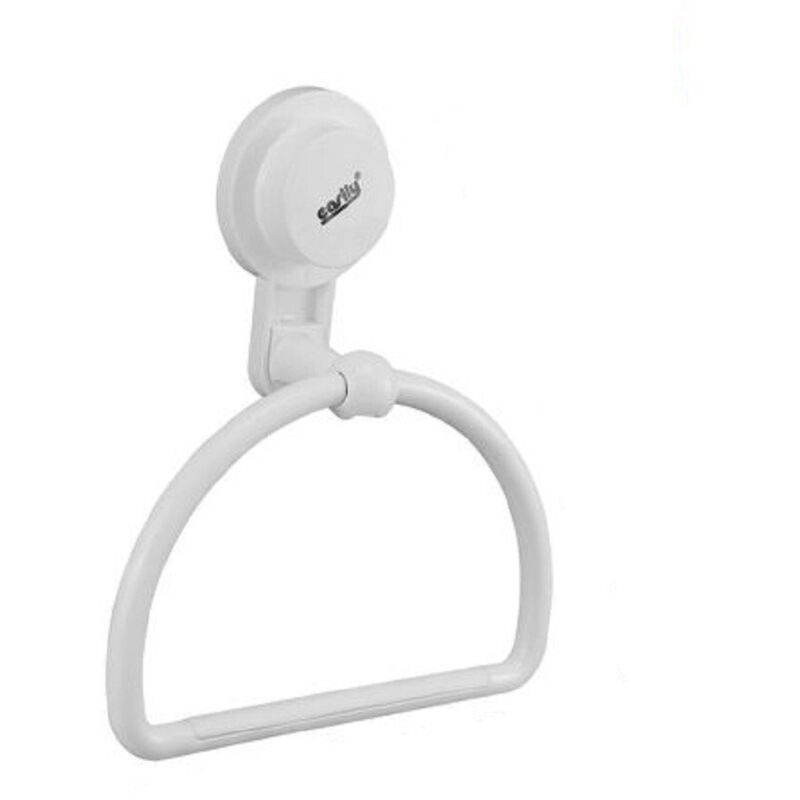 foto del prodotto cleafe anello portasciugamani asciugamano attacco ventosa bianco accessori bagno 59542 