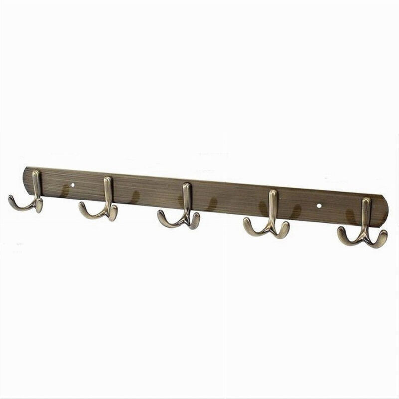 foto del prodotto cleafe appendino appendi porta asciugamani a 5 ganci doppio bronzo bagno coniglio 52915 