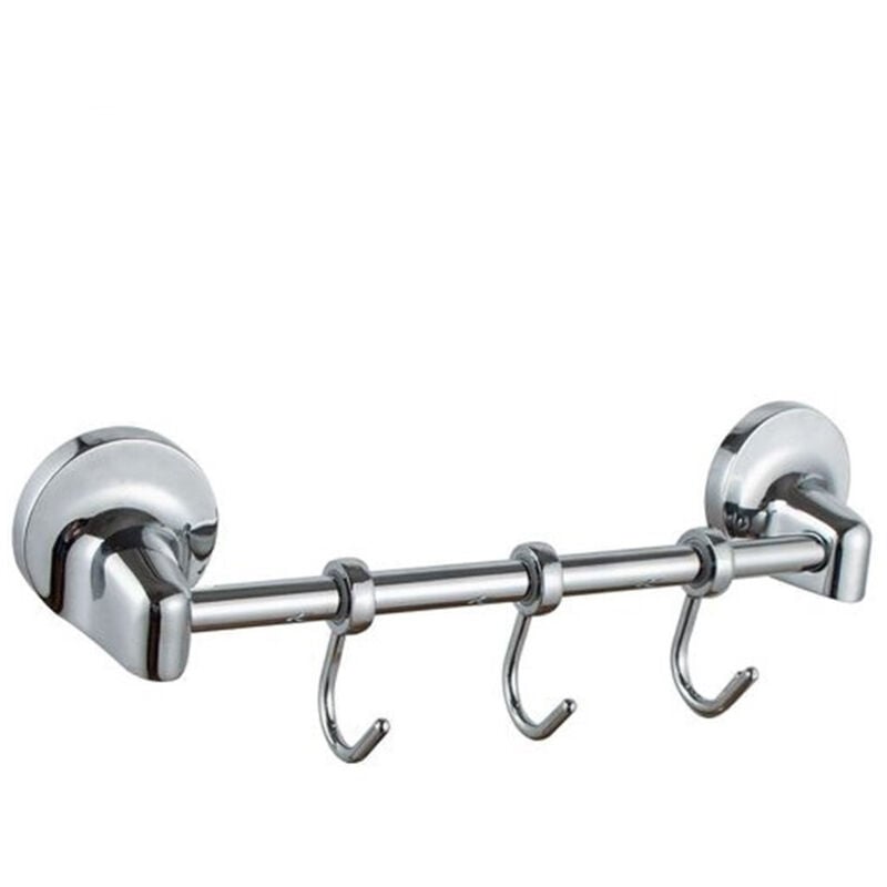 foto del prodotto cleafe appendino con 3 ganci per accappatoio asciugamani da muro accessori bagno 79810 