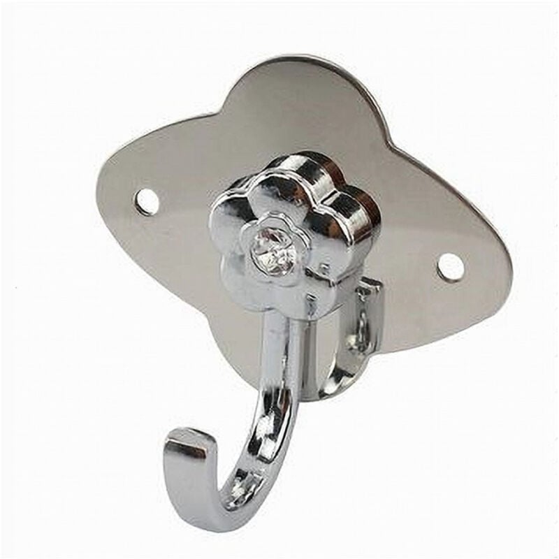 foto del prodotto cleafe appendino gancio appendiabiti porta asciugamano 1 posto bagno fiori parete 52672 