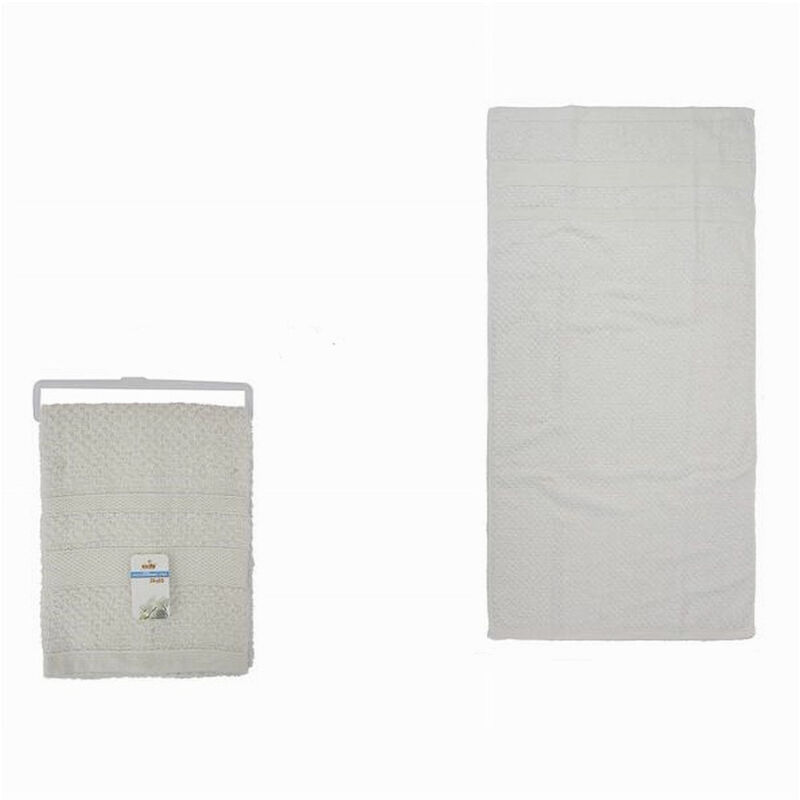 foto del prodotto cleafe asciugamano da bagno ospite in cotone morbida 30 x 50cm 65gr colore bianca 79484 