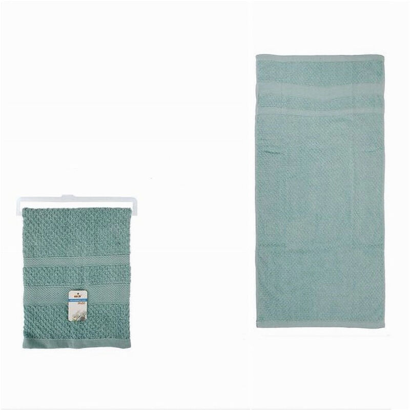 foto del prodotto cleafe asciugamano da bagno telo in cotone morbida 70x140cm 410gr colore celeste 79498 