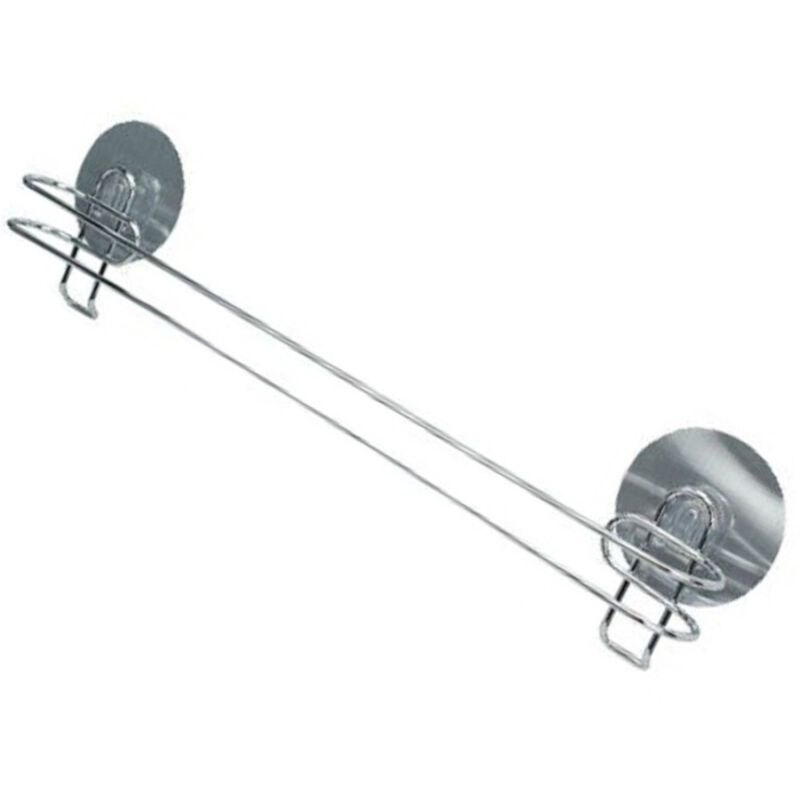 foto del prodotto cleafe asta barra porta asciugamani 45 cm montaggio a parete bagno con biadesivo 79845 