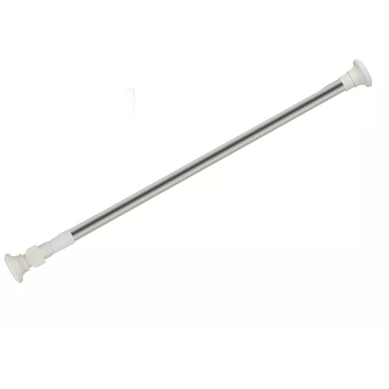 foto del prodotto cleafe bastone silver estensibile asta appendiabiti tende regolabile da 70 120 cm 59408 