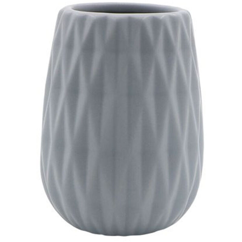 foto del prodotto cleafe bicchiere porta spazzolini colore grigio lavorato accessori arredo bagno 79951 