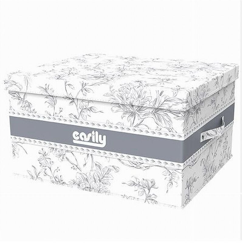 foto del prodotto cleafe box portatutto scatola contenitore salvaspazio organizer 35x30x20cm fantasia 87321 