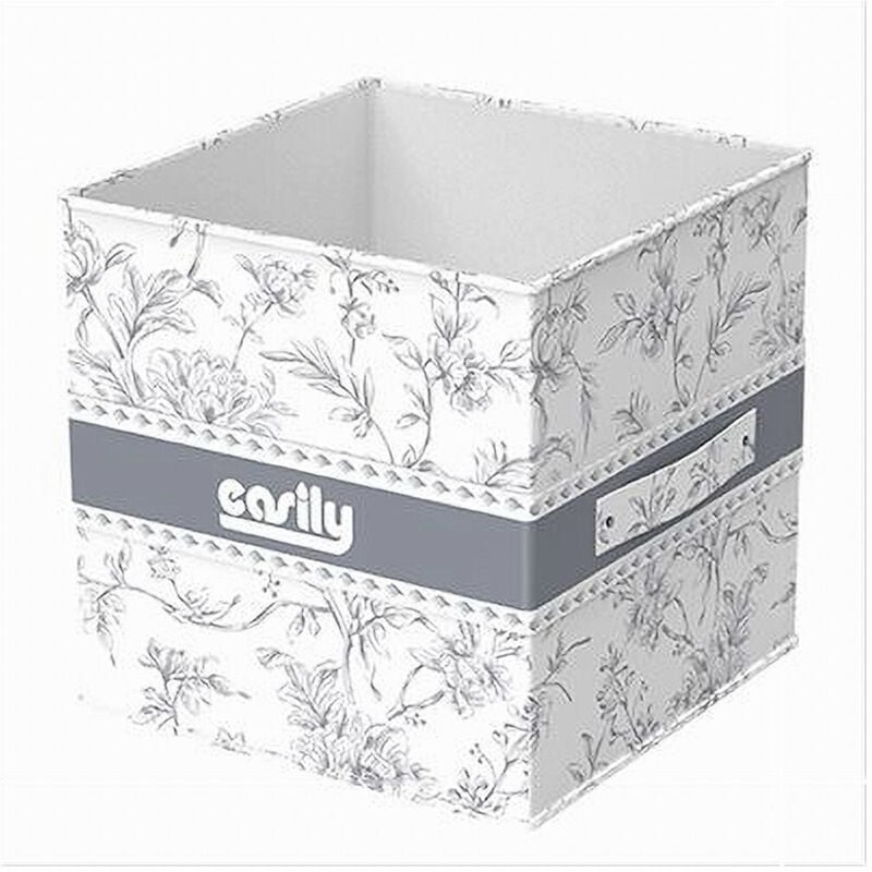 foto del prodotto cleafe - box portatutto scatola salvaspazio contenitore organizer 25x25x25cm fantasia 87311 -