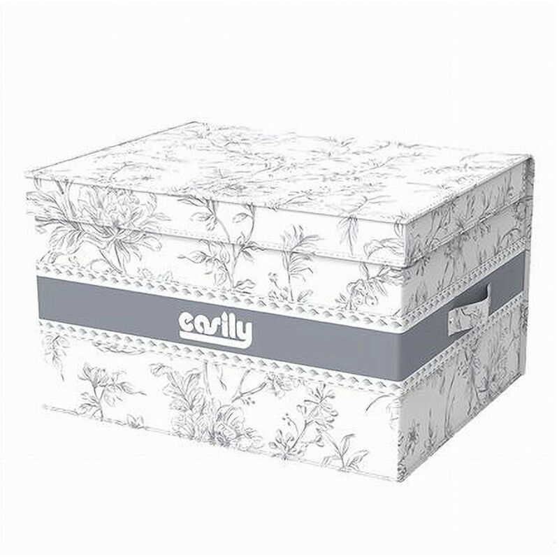 foto del prodotto cleafe box portatutto scatola salvaspazio contenitore organizer 30x28x15cm fantasia 87313 