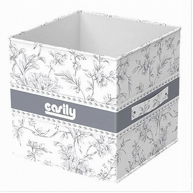 foto del prodotto cleafe - box portatutto scatola salvaspazio contenitore organizer 31x31x31cm fantasia 87312 -