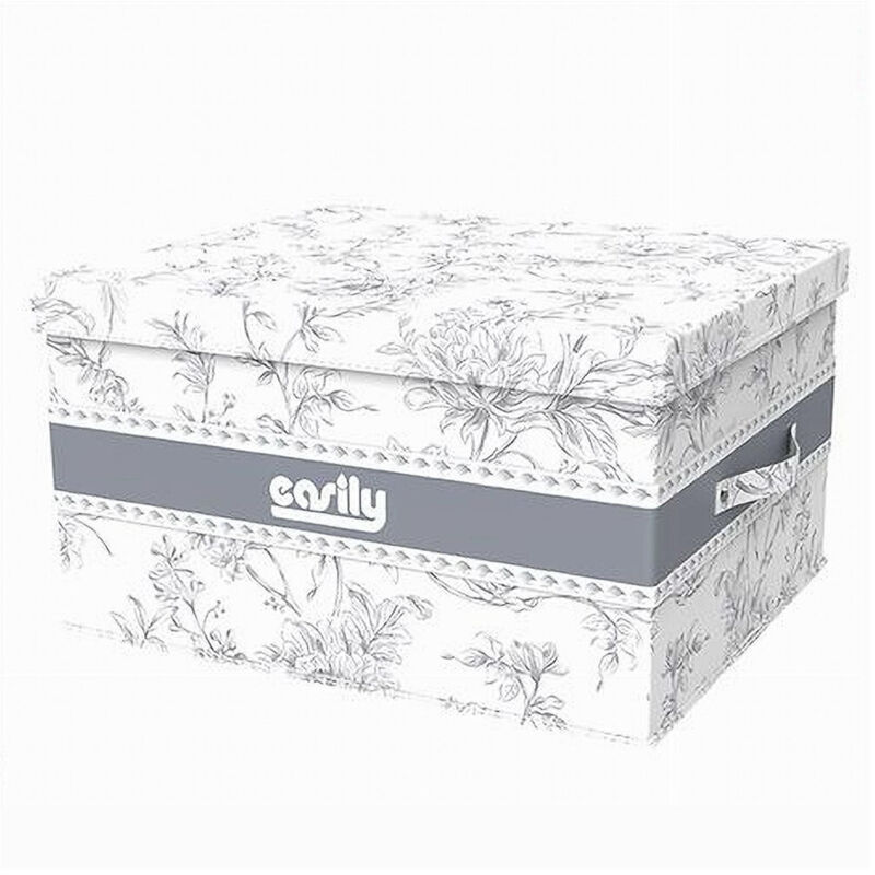 foto del prodotto cleafe box portatutto scatola salvaspazio contenitore organizer 48x38x28cm fantasia 87322 