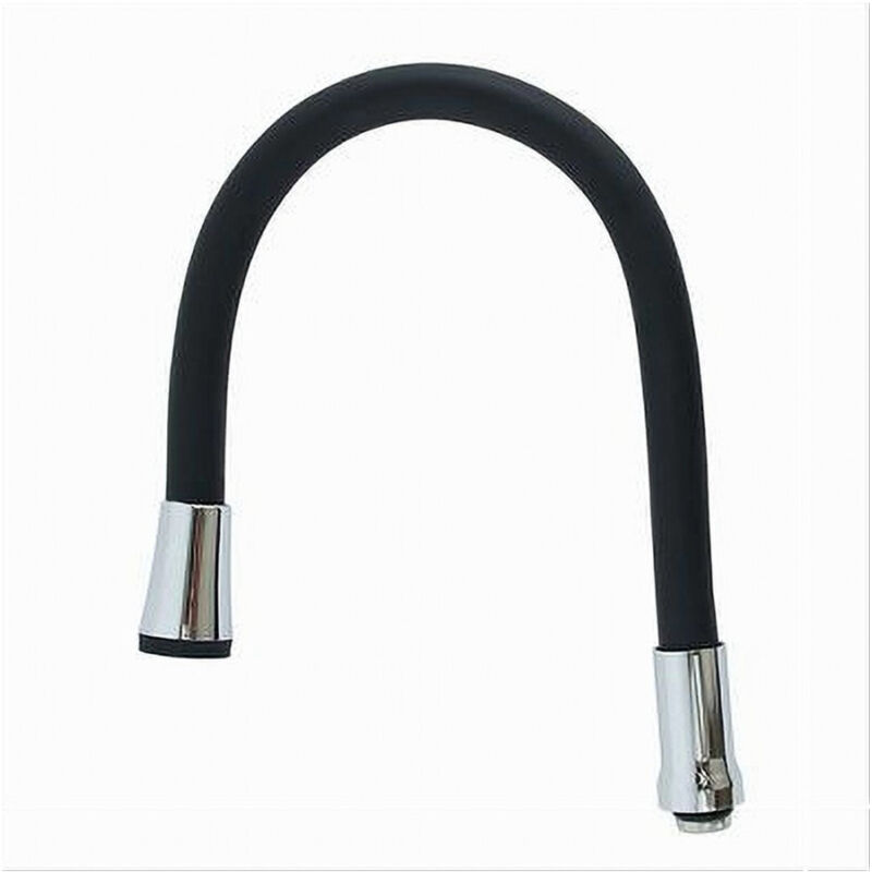 foto del prodotto cleafe canna ricambio miscelatore rubinetto lavello cucina flessibile nero 50 cm 87503 
