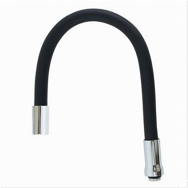 foto del prodotto cleafe canna ricambio tubo flessibile per rubinetto lavello da cucina nero 50 cm 87506 