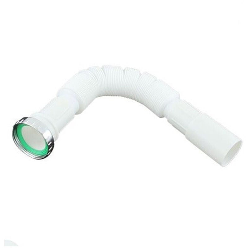 foto del prodotto cleafe canotto tubo scarico flessibile estensibile con testa metallo 1 1 2 40 mm 59951 