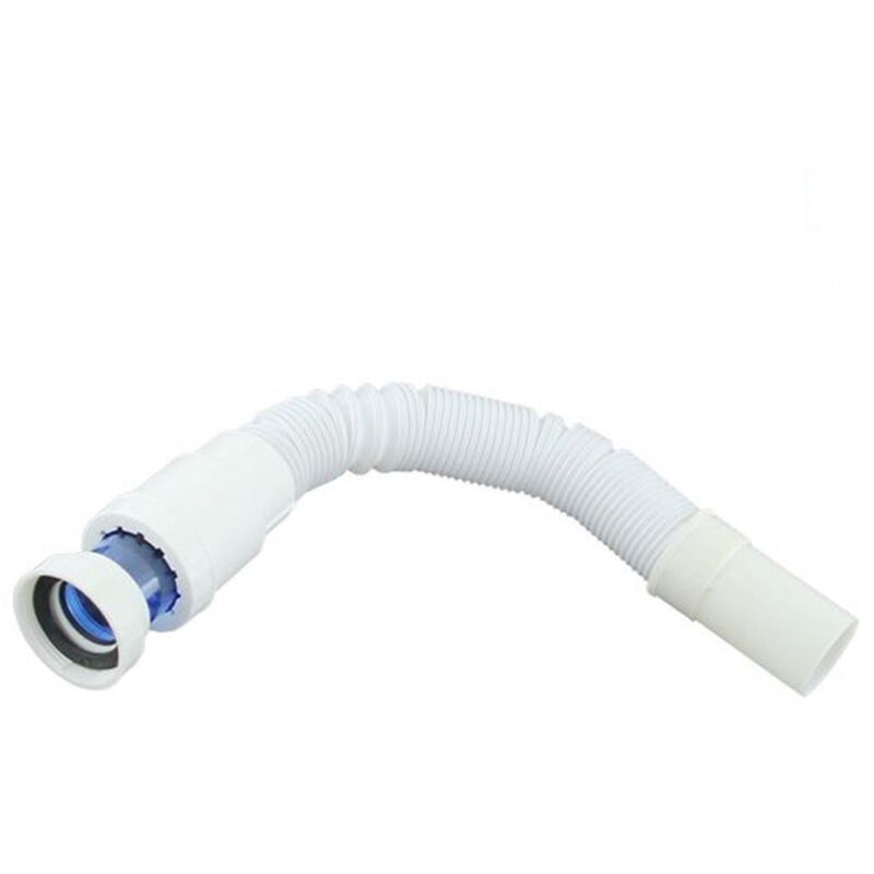 foto del prodotto cleafe canotto tubo scarico flessibile estensibile lavabo lavello 1 1 2 40mm bianco 10710 