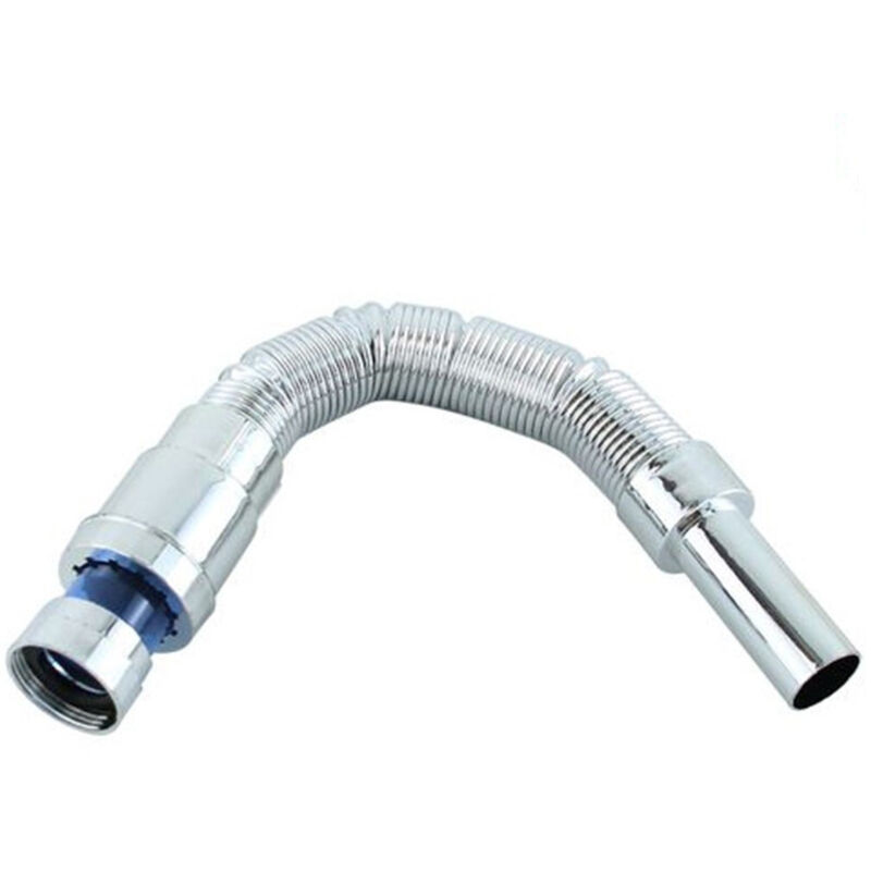 foto del prodotto cleafe canotto tubo scarico flessibile estensibile lavabo lavello 400 800mm 1 4 32mm 10074 