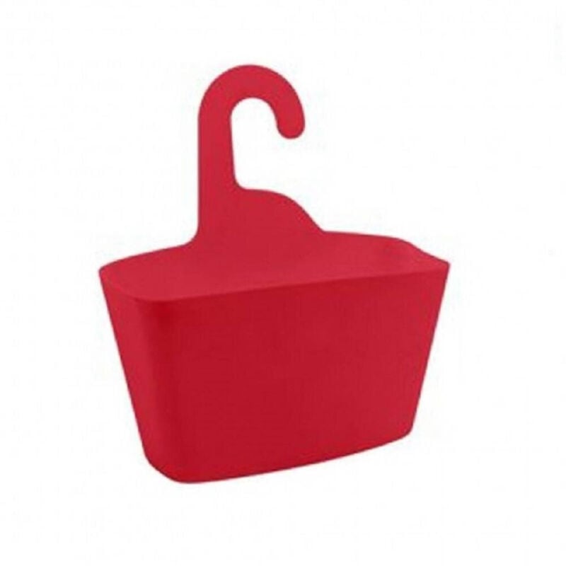 foto del prodotto cleafe cestino porta oggetti appendere organizer rettangolare impermeabile rosso 69909 